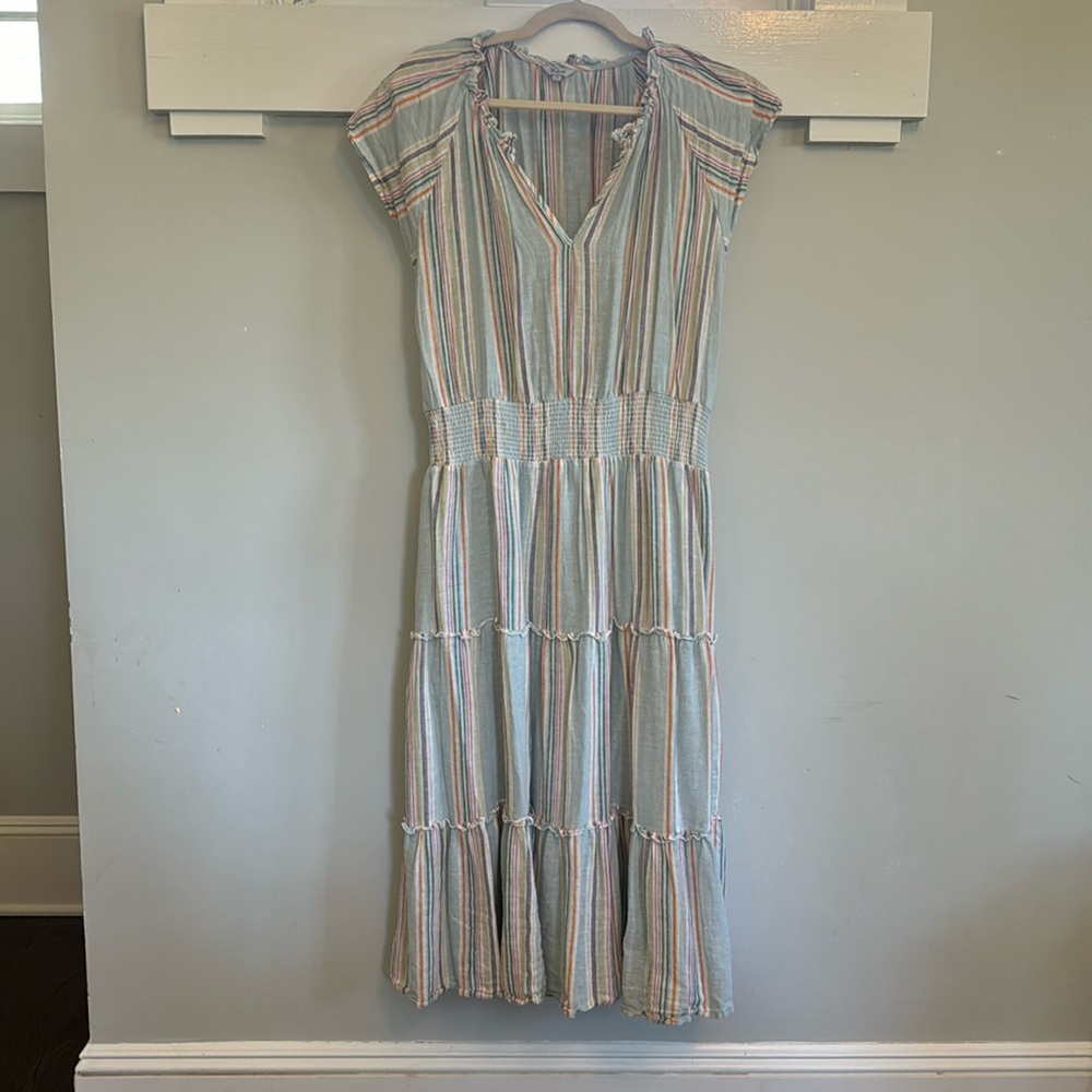 Rails Striped Midi Dress